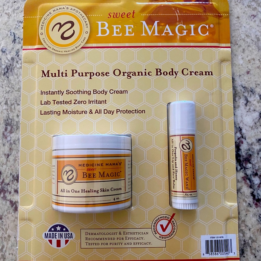 Bee Magic Organic body cream and lip balm